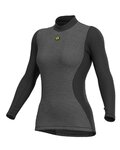 ALÉ Kolesarska  majica z dolgimi rokavi - BIOCERAMIC LADY - siva