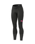 ALÉ Kolesarske dolge hlače brez naramnic - FUTURE LADY WINTER - rumena/črna
