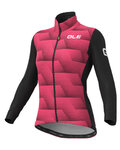 ALÉ Kolesarska  podaljšana jakna - SOLID SHARP LADY WNT - rožnata/črna