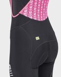 ALÉ Kolesarske 3/4 hlače z naramnicami - ESSENTIAL LADY WNT - črna