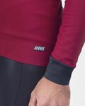 ALÉ Kolesarska  podaljšana jakna - R-EV1 FUTURE WARM - rdeča/črna