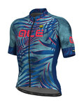 ALÉ Kolesarski dres s kratkimi rokavi - SUNSET - zelena/modra
