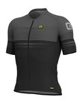 ALÉ Kolesarski dres s kratkimi rokavi - SLIDE - črna/siva