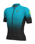 ALÉ Kolesarski dres s kratkimi rokavi - DOTS - črna/svetlo modra