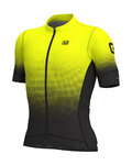 ALÉ Kolesarski dres s kratkimi rokavi - DOTS - črna/rumena