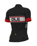 ALÉ Kolesarski dres s kratkimi rokavi - VETTA - bela/črna