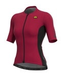 ALÉ Kolesarski dres s kratkimi rokavi - RACE LADY - bordo