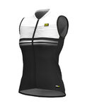 ALÉ Kolesarski dres brez rokavov - SLIDE LADY  - črna/bela