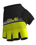 ALÉ Kolesarske rokavice s kratkimi prsti - CLASSICHE DEL NORD - rumena/črna