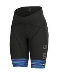 ALÉ Kolesarske kratke hlače brez naramnic - THE END LADY - črna/modra