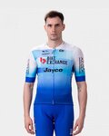 ALÉ Kolesarski dres s kratkimi rokavi - BIKE EXCHANGE 2022 - bela/modra