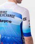 ALÉ Kolesarski dres s kratkimi rokavi - BIKE EXCHANGE 2022 - bela/modra