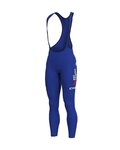ALÉ Kolesarske dolge hlače z naramnicami - BIKE EXCHANGE 2022 - modra
