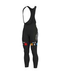 ALÉ Kolesarske dolge hlače z naramnicami - BAHRAI VICTORIOUS 22 - črna