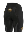 ALÉ Kolesarske kratke hlače brez naramnic - LIPS LADY - zlata/črna