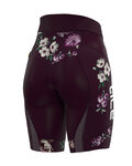 ALÉ Kolesarski dres kratek rokav in kratke hlače - FIORI LADY - bordo/bela
