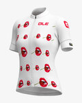 ALÉ Kolesarski dres s kratkimi rokavi - SMILE LADY - bela