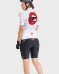 ALÉ Kolesarski dres s kratkimi rokavi - SMILE LADY - bela