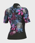 ALÉ Kolesarski dres kratek rokav in kratke hlače - PR-S GARDEN LADY - rožnata/modra/črna