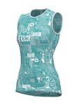 ALÉ Kolesarska  majica brez rokavov - BREAK LADY - svetlo modra