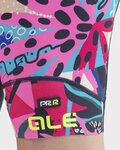 ALÉ Kolesarske kratke hlače brez naramnic - PR-R KENYA LADY - modra/bež/rožnata/črna