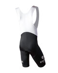 BIANCHI MILANO Kolesarske kratke hlače z naramnicami - LEGEND - črna