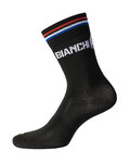 BIANCHI MILANO Kolesarske klasične nogavice - BOLCA - črna
