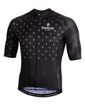 BIANCHI MILANO Kolesarski dres s kratkimi rokavi - SAVIGNANO - črna