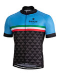 BIANCHI MILANO Kolesarski dres s kratkimi rokavi - CODIGORO - svetlo modra