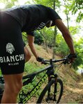 BIANCHI MILANO Kolesarske kratke hlače z naramnicami - LEGEND - črna