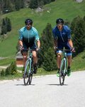 BIANCHI MILANO Kolesarski dres s kratkimi rokavi - CEDRINO - svetlo modra