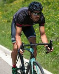 BIANCHI MILANO Kolesarski dres s kratkimi rokavi - OLLASTU - črna/siva