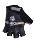 BIANCHI MILANO Kolesarske rokavice s kratkimi prsti - ENAS - črna