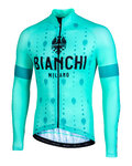 BIANCHI MILANO Kolesarski dres z dolgimi rokavi poletni - PERTICARA - zelena