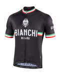 BIANCHI MILANO Kolesarski dres s kratkimi rokavi - ISALLE - črna