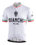 BIANCHI MILANO Kolesarski dres s kratkimi rokavi - ISALLE - bela