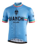 BIANCHI MILANO Kolesarski dres s kratkimi rokavi - ISALLE - modra