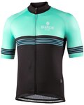 BIANCHI MILANO Kolesarski dres s kratkimi rokavi - PRIZZI - zelena/črna