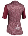 BIANCHI MILANO Kolesarski dres s kratkimi rokavi - SOSIO LADY - vijolična