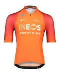 BIORACER Kolesarski dres s kratkimi rokavi - INEOS GRENADIERS '22 - oranžna/rdeča