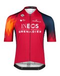 BIORACER Kolesarski dres s kratkimi rokavi - INEOS GRENADIERS 2023 ICON RACE - modra/rdeča