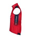 BIORACER Kolesarski brezrokavnik - INEOS GRENADIERS 2023 ICON RACE WIND - modra/rdeča