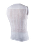 BIOTEX Kolesarska  majica brez rokavov - WINDPROOF - bela