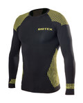 BIOTEX Kolesarska  majica z dolgimi rokavi - 3D - rumena/črna