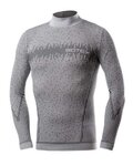 BIOTEX Kolesarska  majica z dolgimi rokavi - 3D TURTLENECK - siva