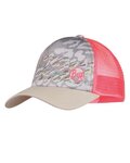 BUFF Kolesarska kapa - TRUCKER OZIRA KIDS - siva/rožnata