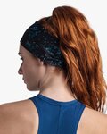 BUFF Kolesarski trak za lase - COOLNET UV® WIDE - svetlo modra/črna