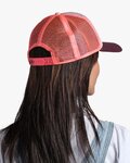 BUFF Kolesarska kapa - TRUCKER DERAMA - bordo/oranžna