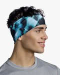 BUFF Kolesarski trak za lase - COOLNET UV® WIDE - modra/črna