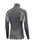 CASTELLI Kolesarska  majica z dolgimi rokavi - FLANDERS WARM NECK - siva